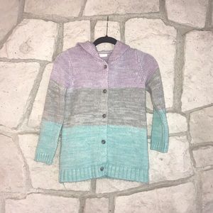 Crazy 8 knit hooded sweater size 7/8